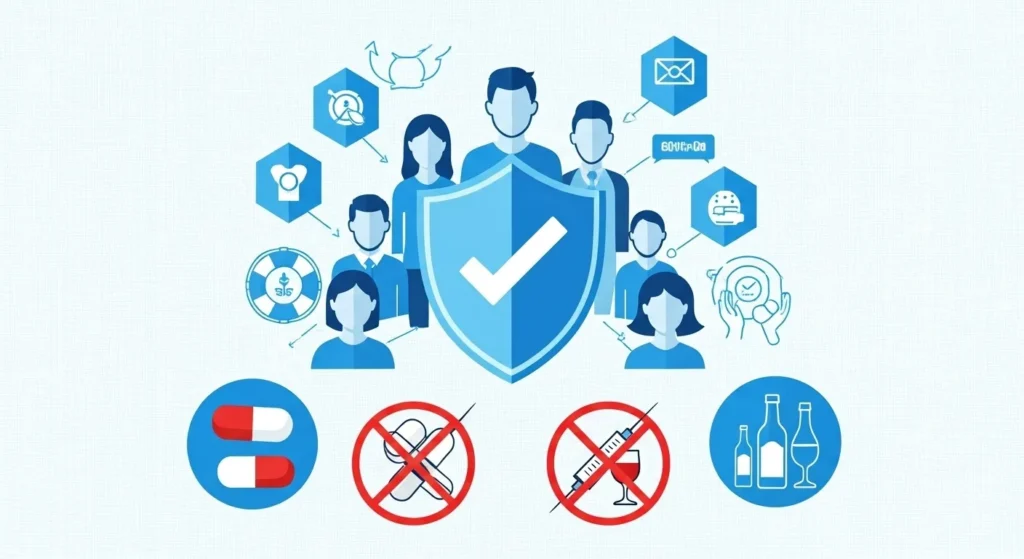 drug and facebook ban policy