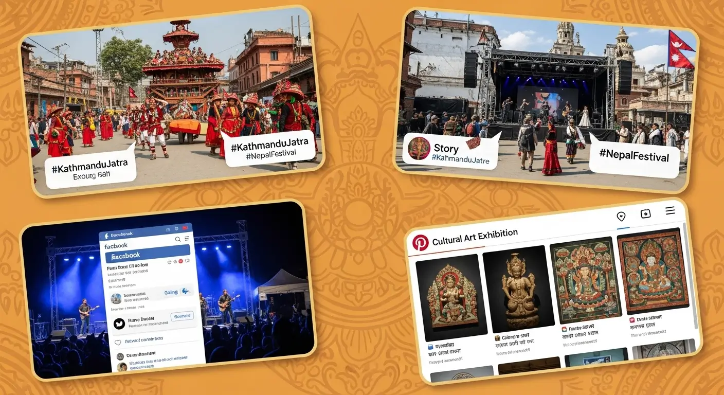 Social media marketing strategies to promote Nepalese events