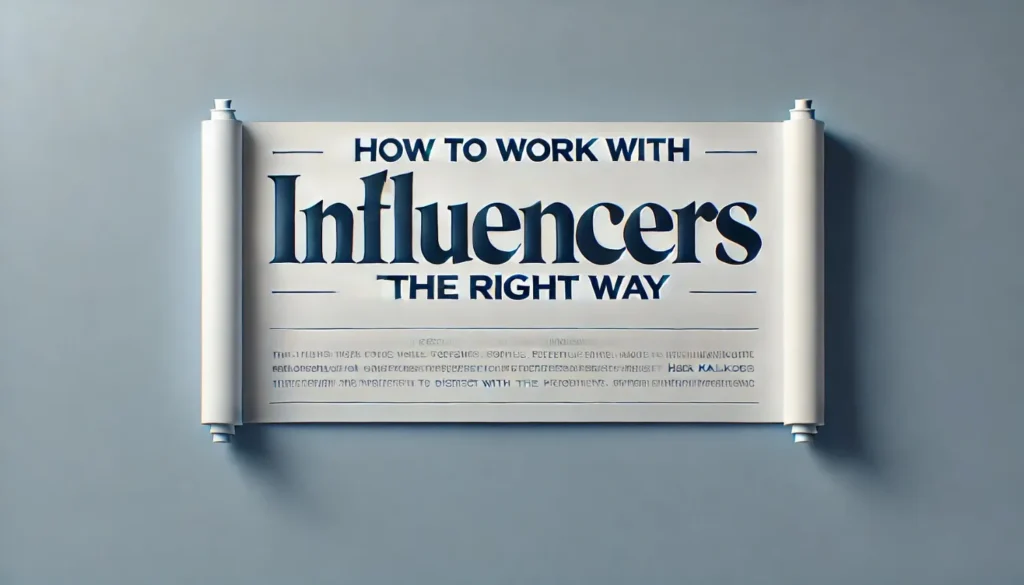 how to work with influencers right way