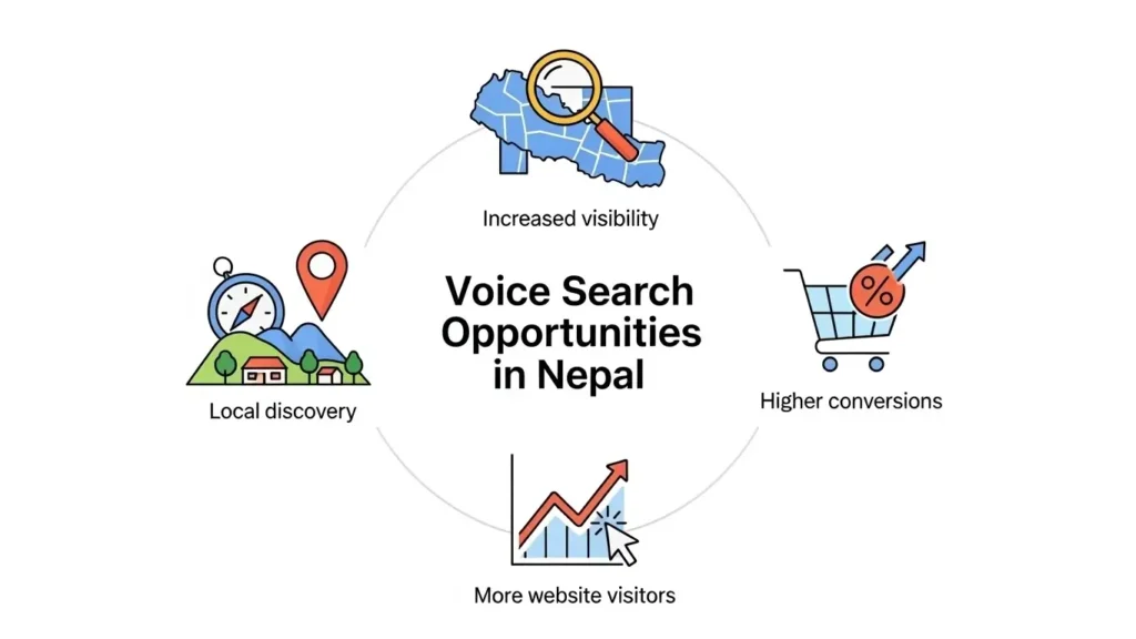 Business opportunities of voice search in Nepal