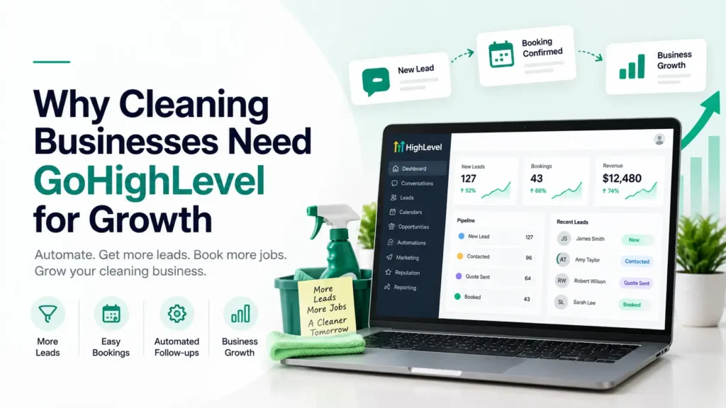 Why Cleaning Businesses Need GoHighLevel for Growth